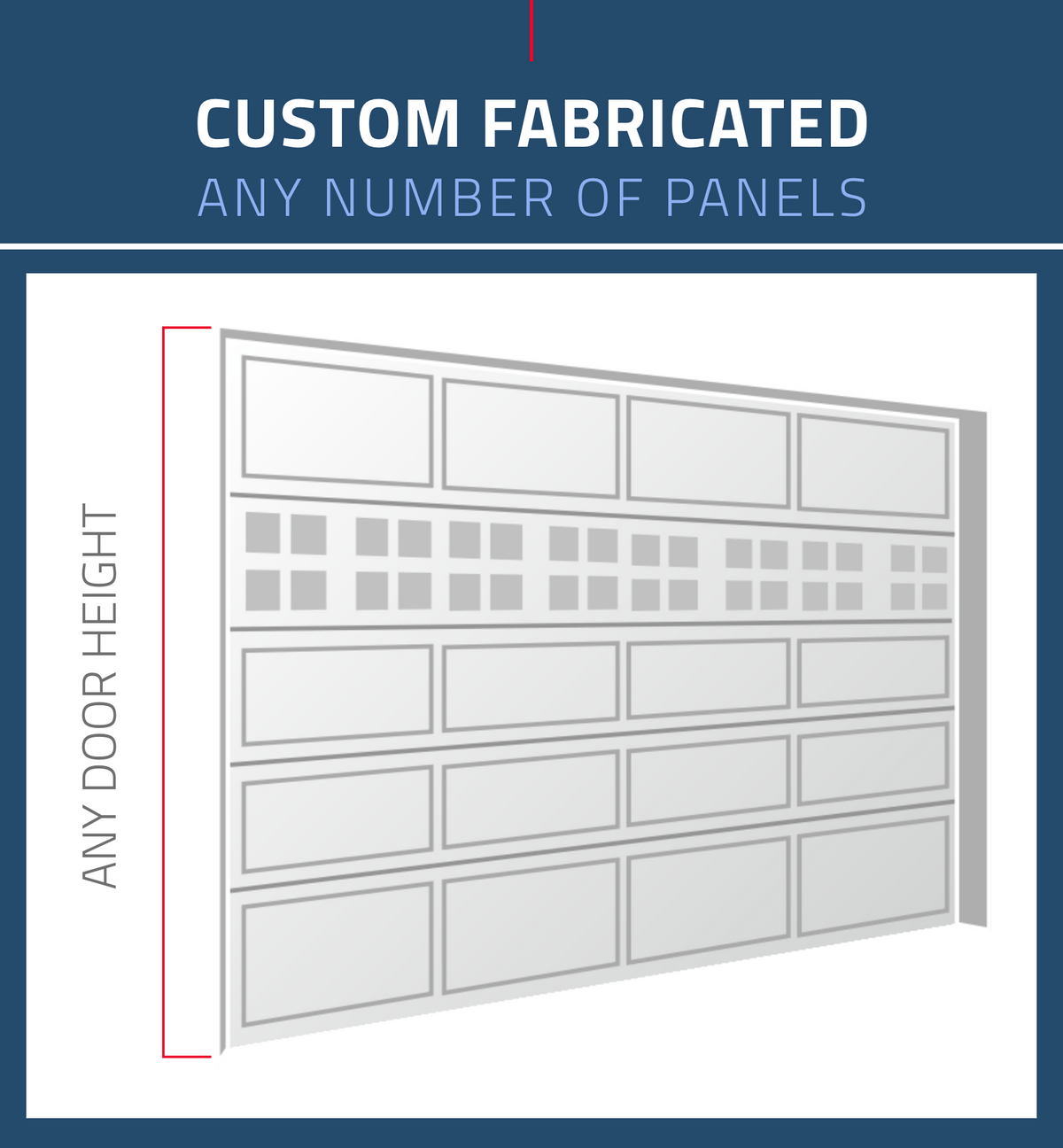 Custom fabricated seals for any garage door