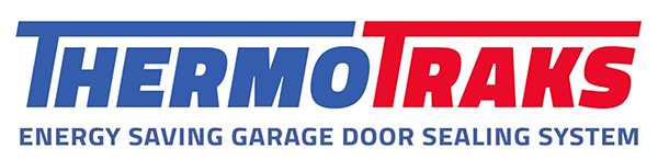 ThermoTraks color logo with tagline Energy Saving Garage Door Sealing System