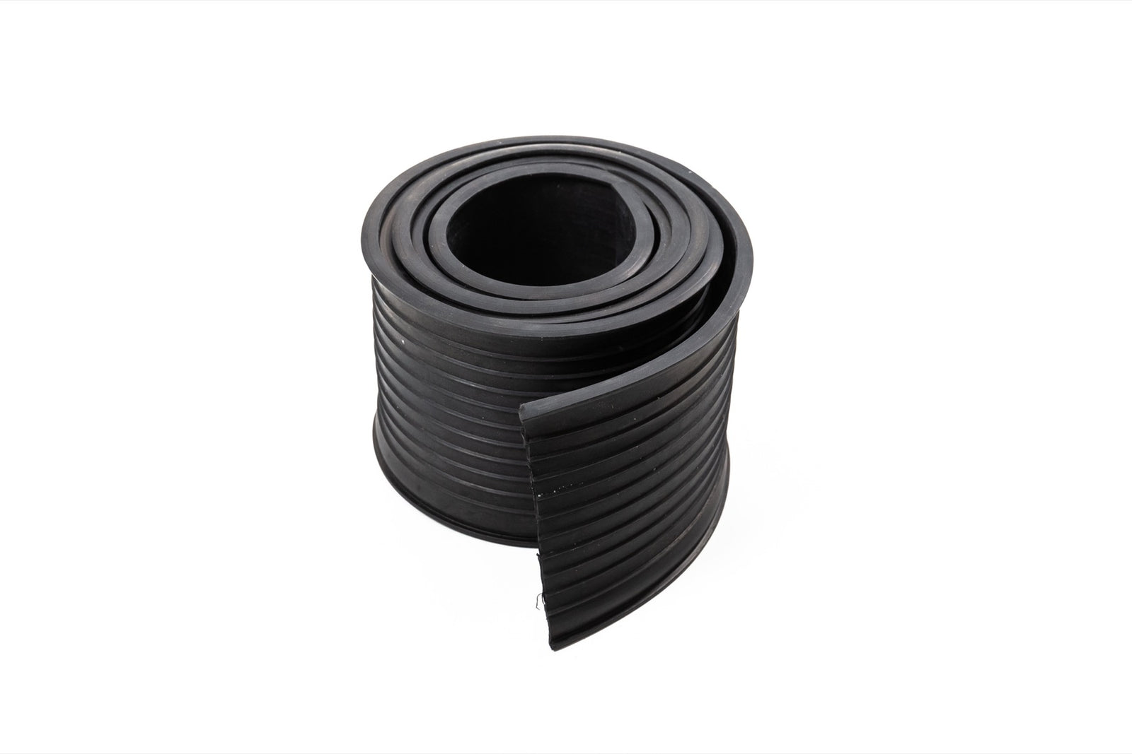 A rolled garage door bottom seal