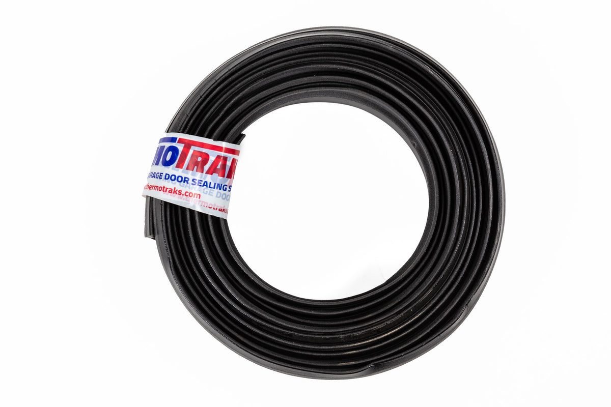 A roll of garage door side seal from ThermoTraks